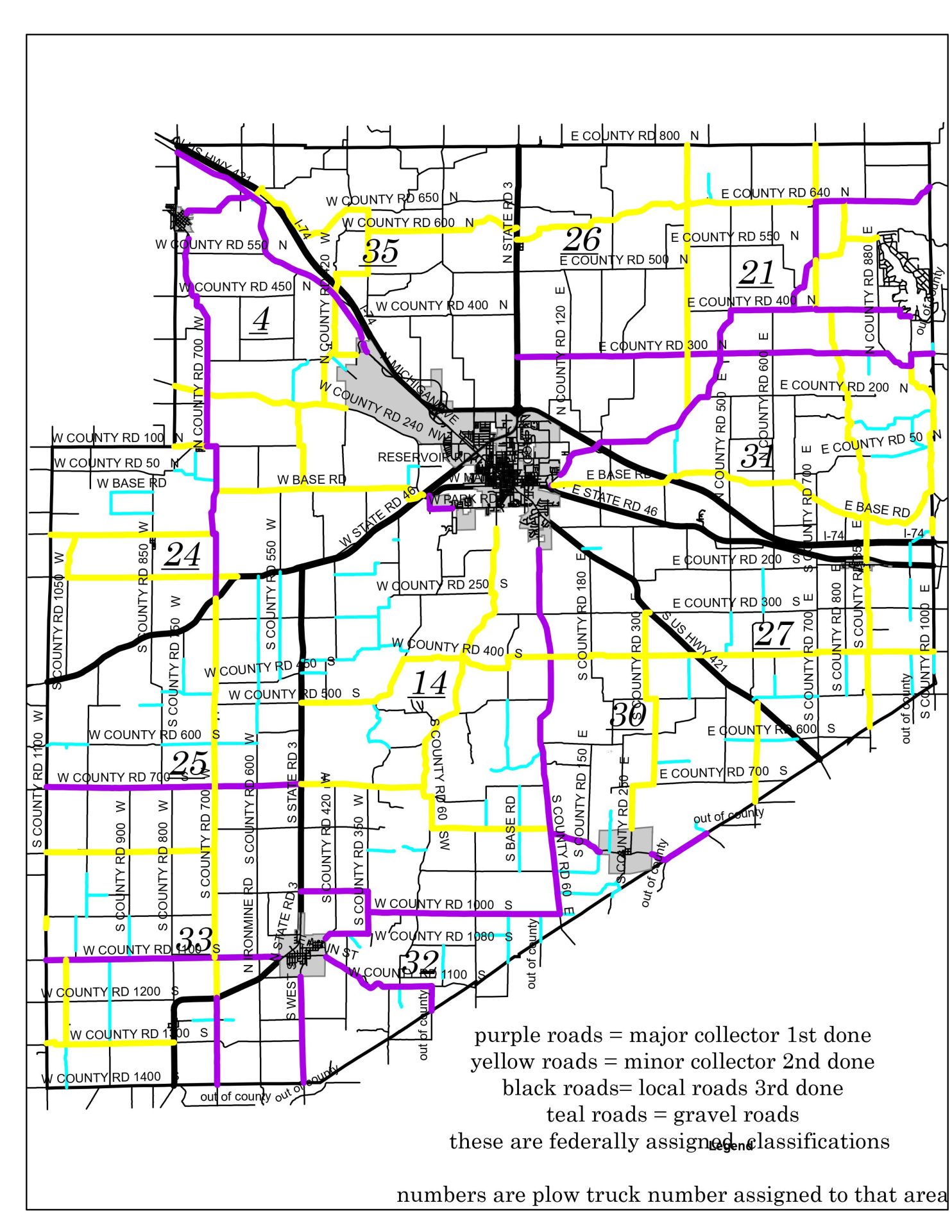 Decatur County Snow Plow Routes WTRE Radio
