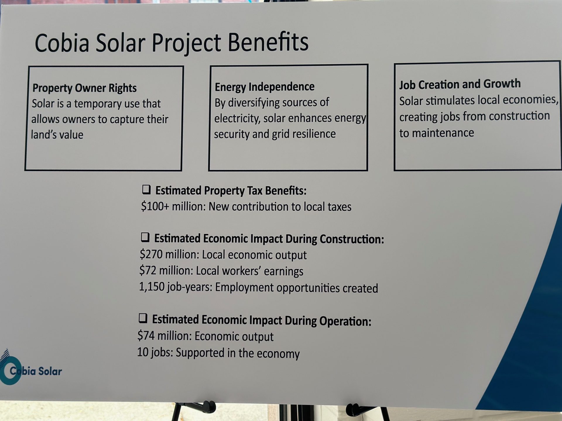 Cobia Solar Open House - WTRE Radio